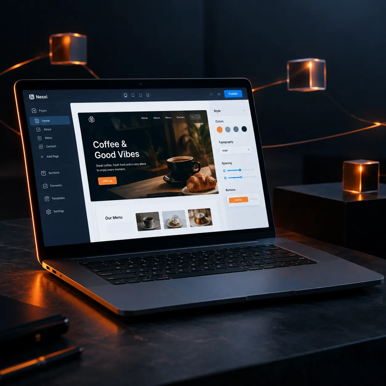 Describe how to create a professional website: quick setup or a custom solution