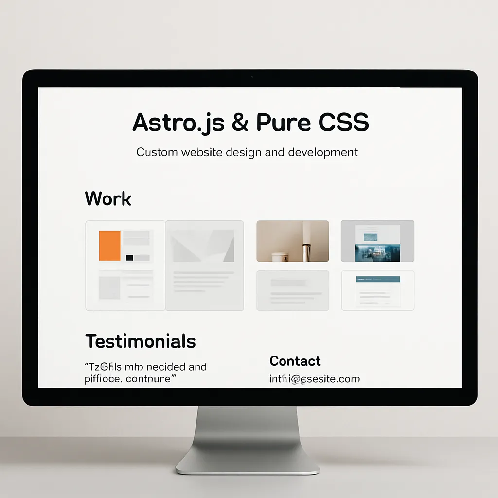 Portfolio website for presenting a brand and projects