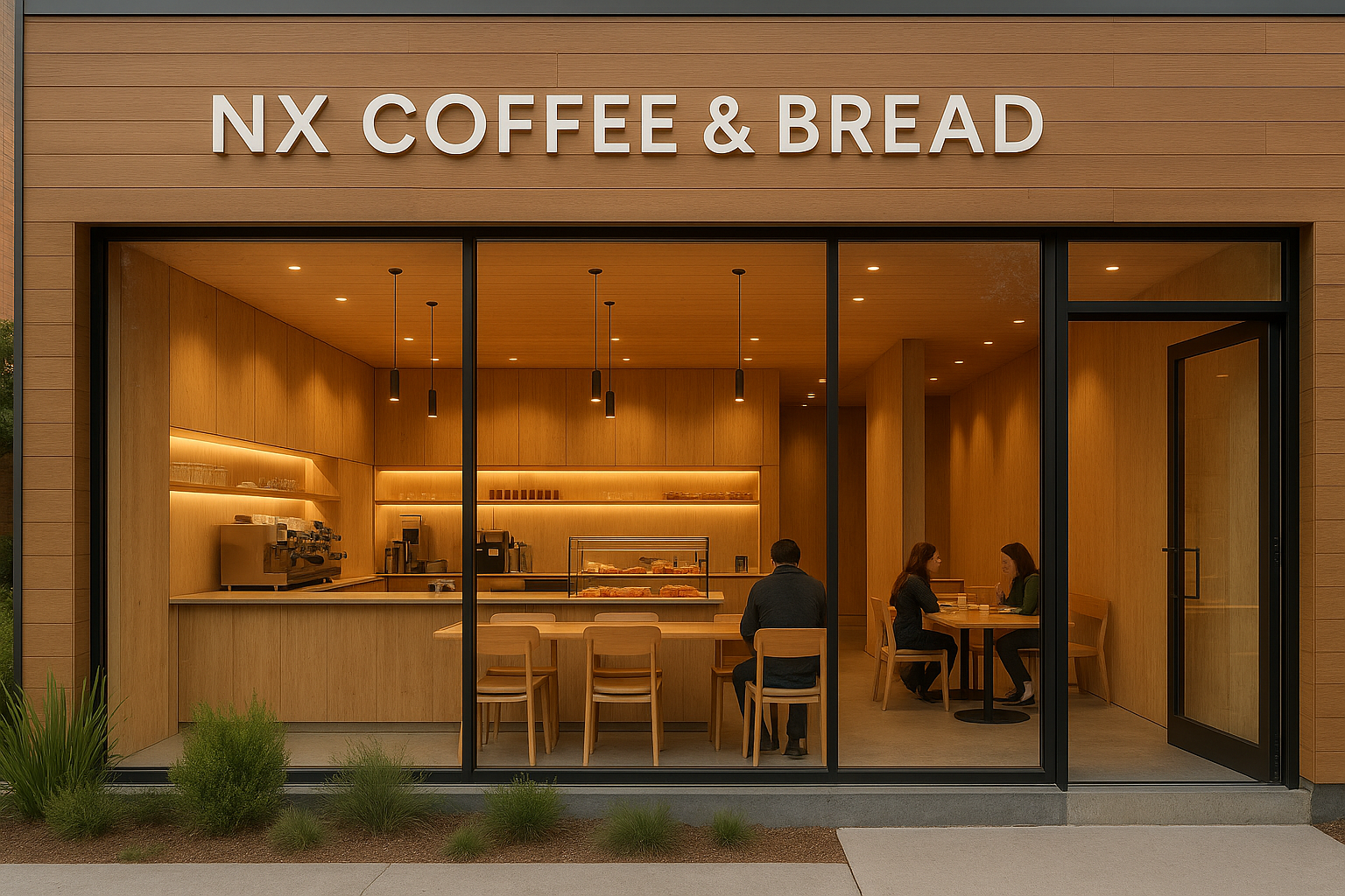 NX Coffee & Bread commercial interior project